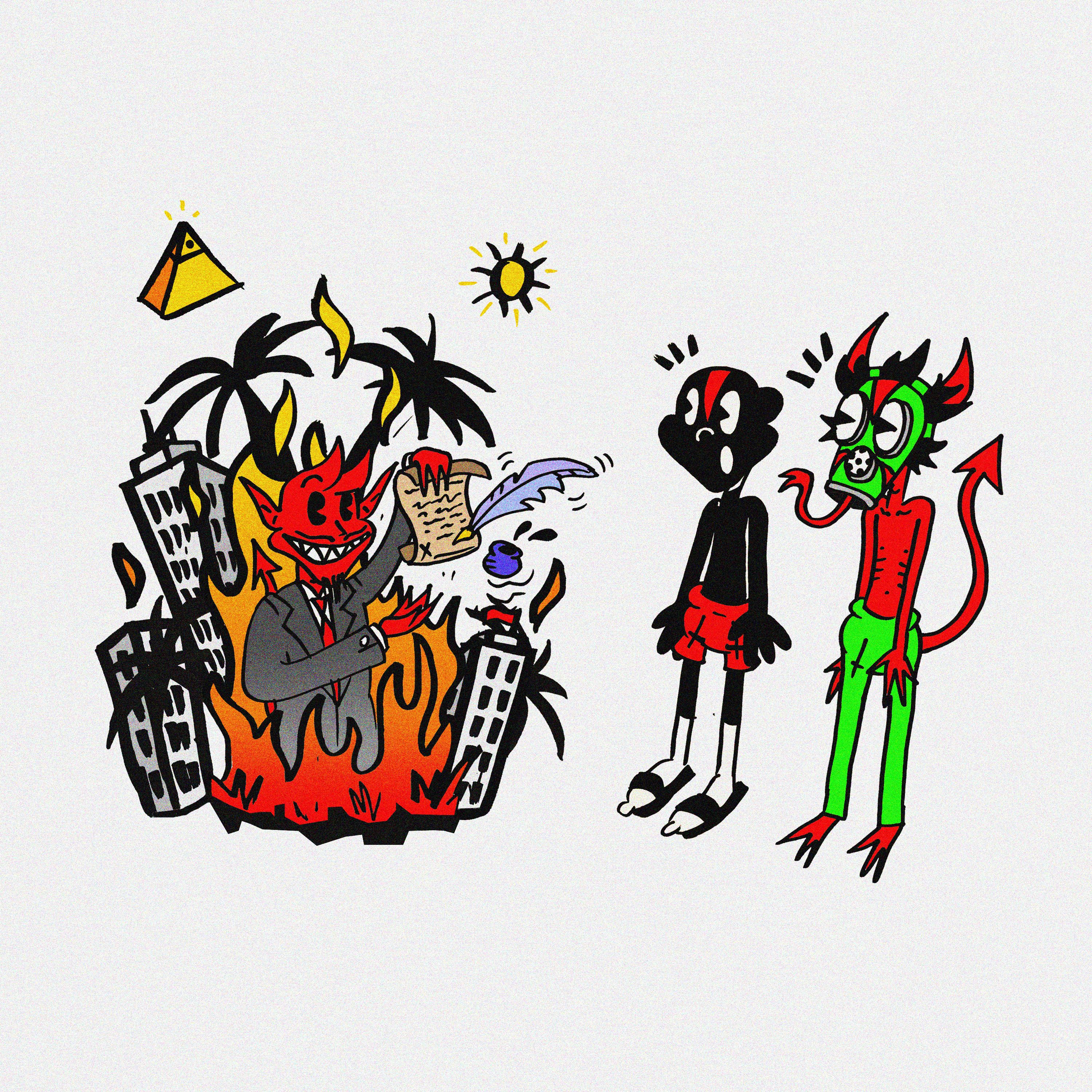 SATAN LIVES IN HOLLYWOOD cover